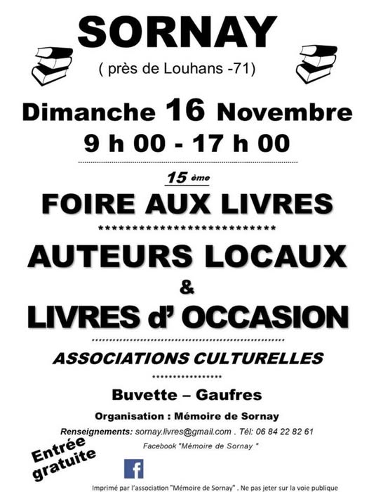 16 novembre 2025 Salon du livre