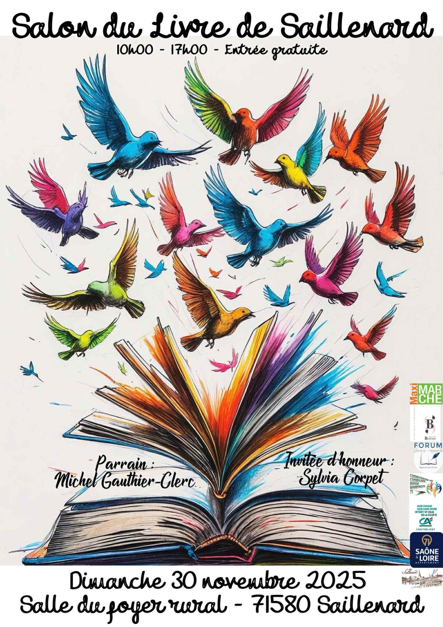Affiche salon livre Saillenard 71