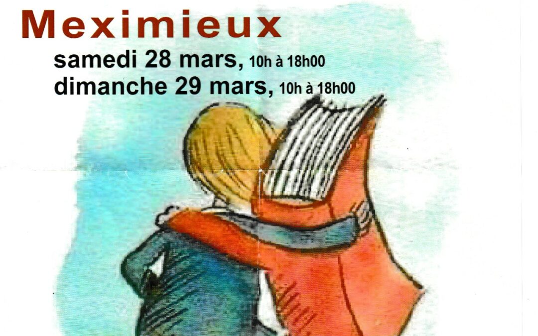 Salon du livre à Meximieux 28-29 mars 2026