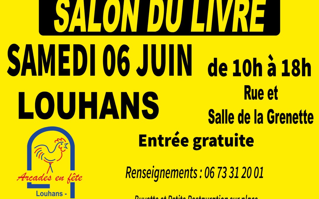 Salon du livre Louhans 6 juin 2026